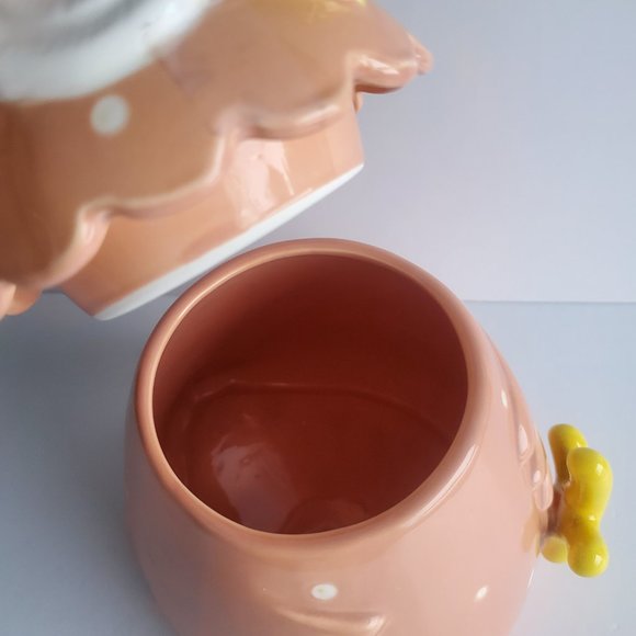 Vintage Ceramic Owl Cookie Jar Countertop Food Snacks Storage Cute Whimsy Fun - Picture 10 of 15